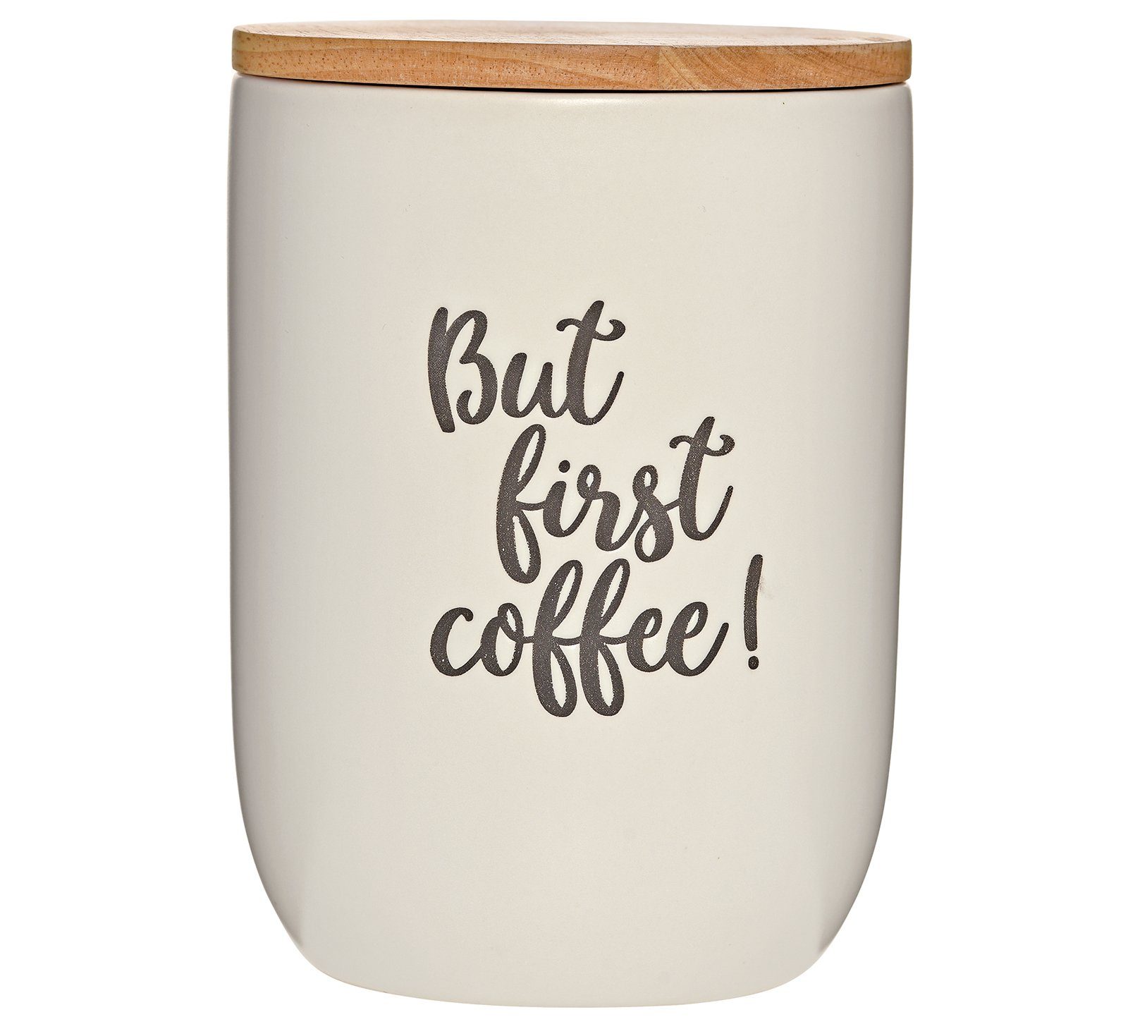 Cilio Vorratsdose Vorratsdose matt 1 Liter Coffee Culture, Keramik, (Stück, 1-tlg), Lebensmittelaufbewahrung Kaffeedose creme matt 152616