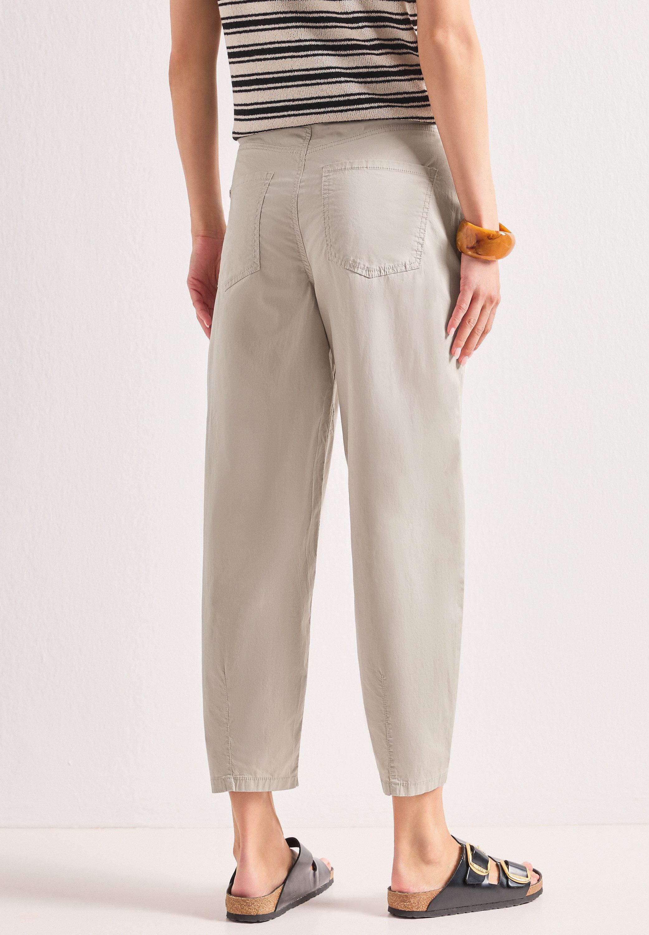 STREET ONE Stoffhose High Waist