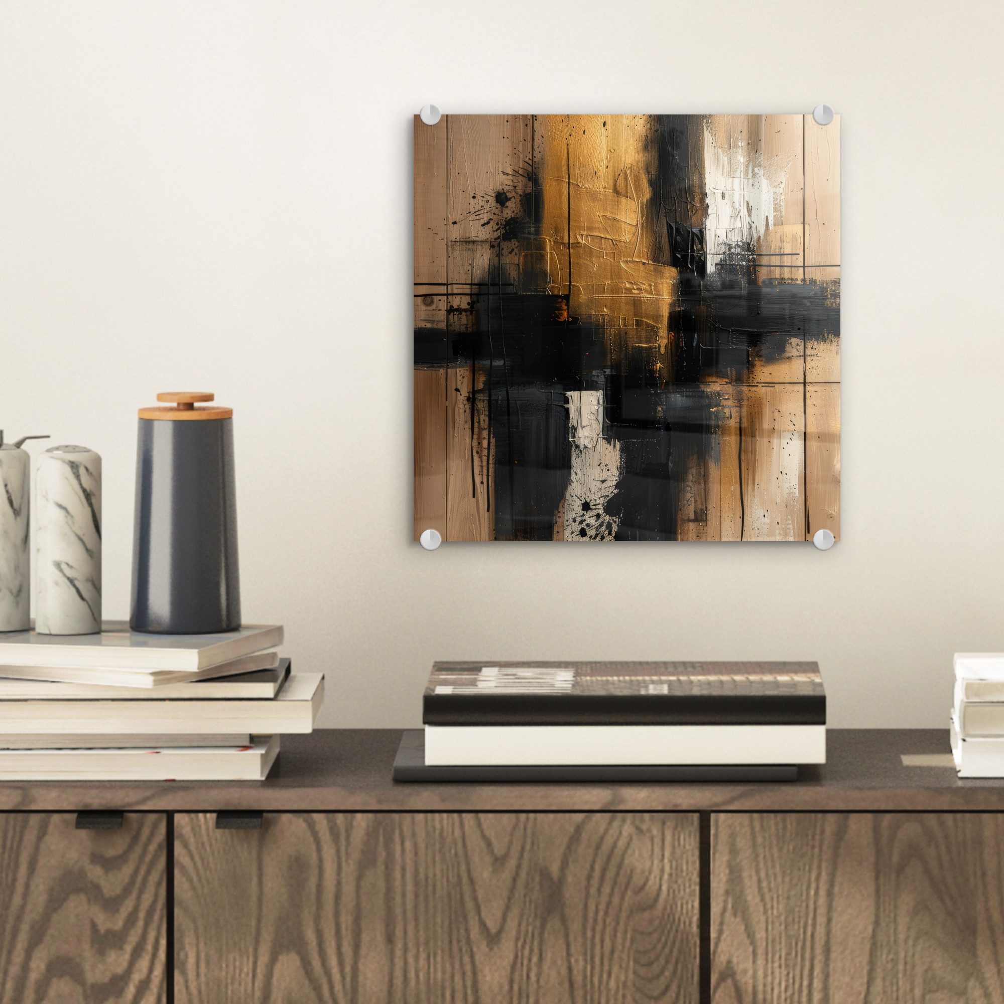 MuchoWow Acrylglasbild Modern - Schwarz - günstig online kaufen
