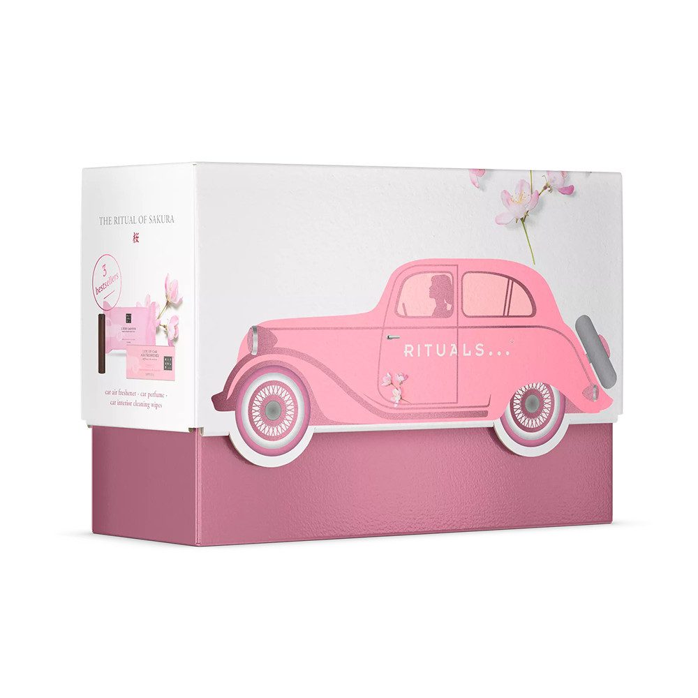 Rituals Pflege-Geschenkset Rituals The Ritual of Sakura Car Gift Set, 3-tlg., Autoparfum, Halterung, Reinigungstücher & Air Freshener