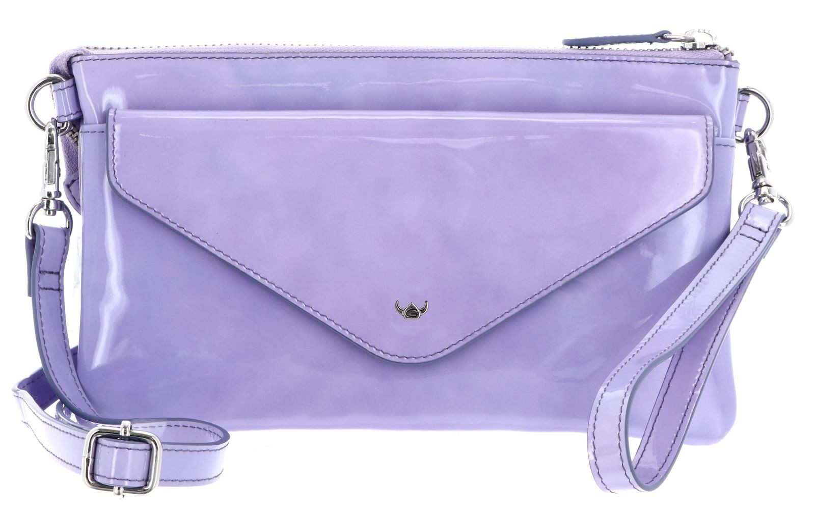 Golden Head Clutch Minibag, aus echtem Rindsleder