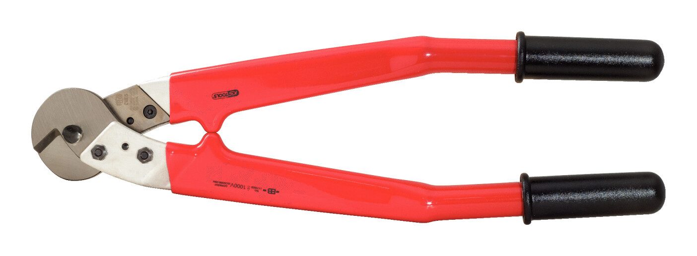 KS Tools Kabelschere, Drahtseil mit Schutzisolierung, 600 mm