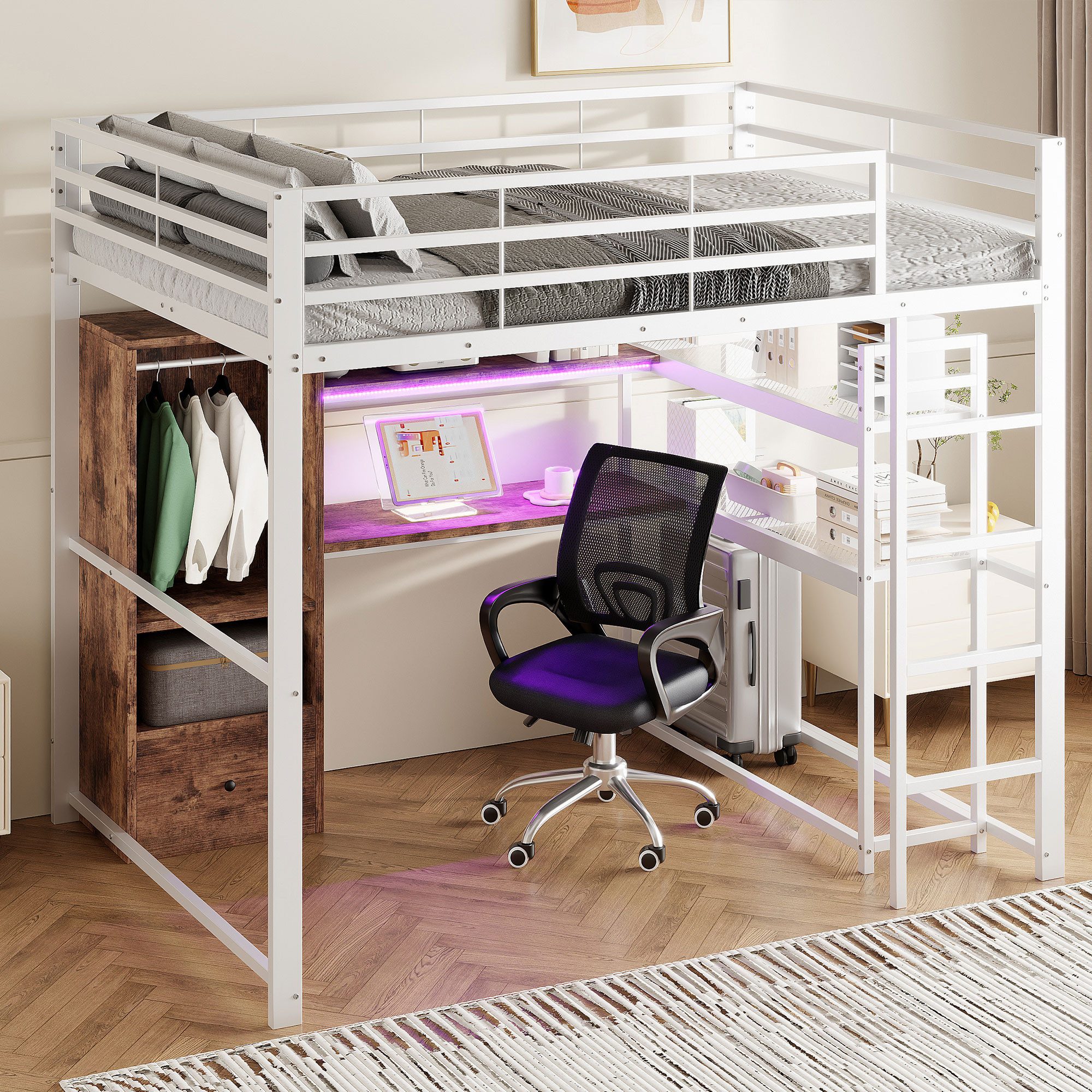 TavilaEcon Hochbett Kinder-Hochbett mit integrierter Schubladen günstig online kaufen