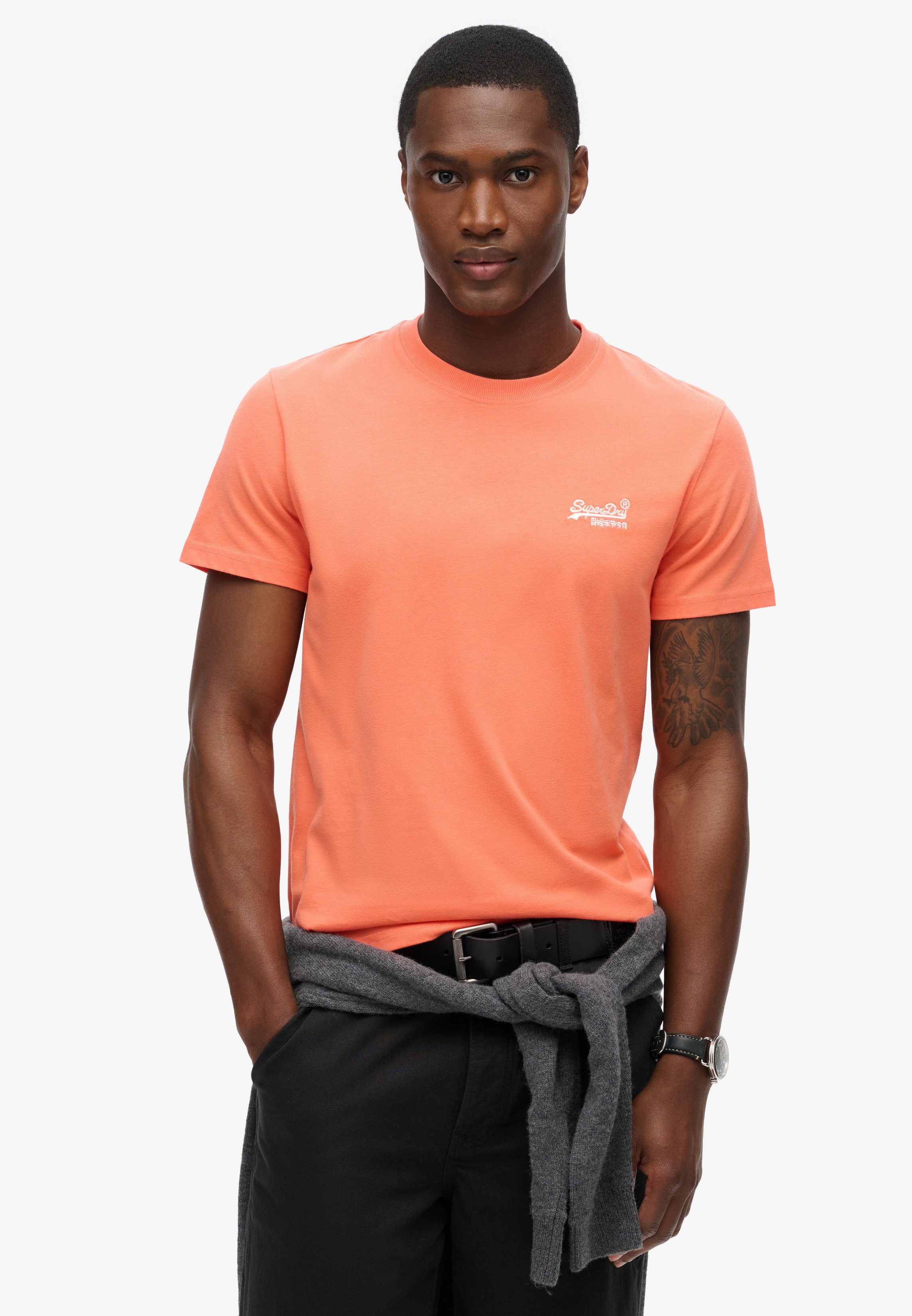 Superdry Rundhalsshirt ESSENTIAL LOGO EMB TEE