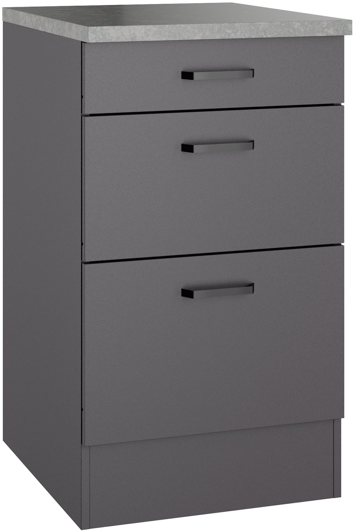 OPTIFIT Unterschrank OPTImulti Breite 50 cm, Tiefe 60 cm, mit 1 Schubkasten, 2 Auszügen