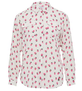 Georg Stiels Hemdbluse Shirt figurumspielend mit Erdbeerprint