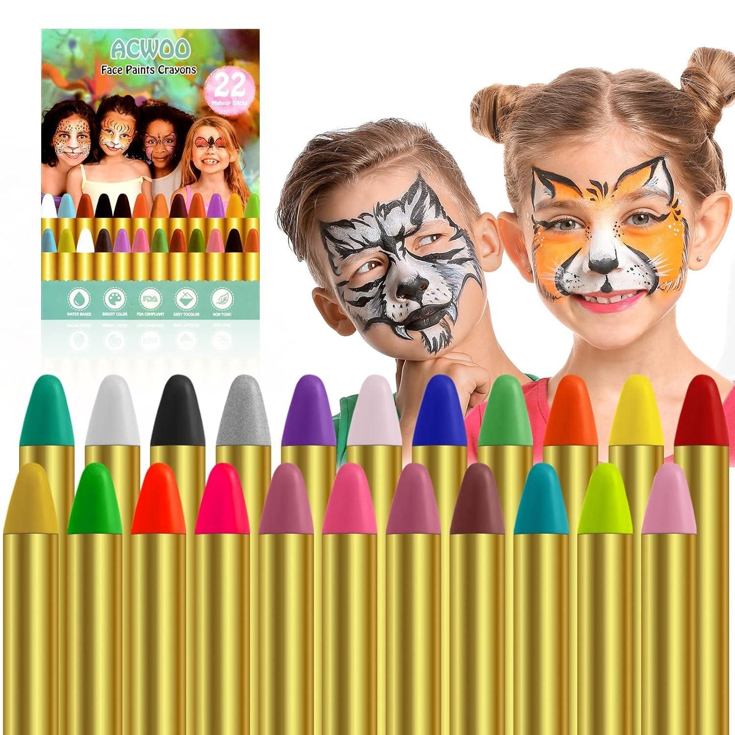 Theaterschminke Kinderschminke Set Gesichtsfarbe Schminkstifte Bodypaint