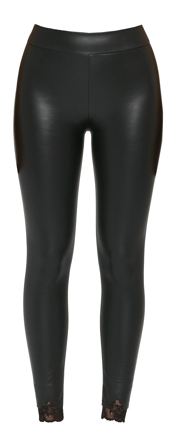 Bas Bleu Leggings mit feinem Spitzenbesatz