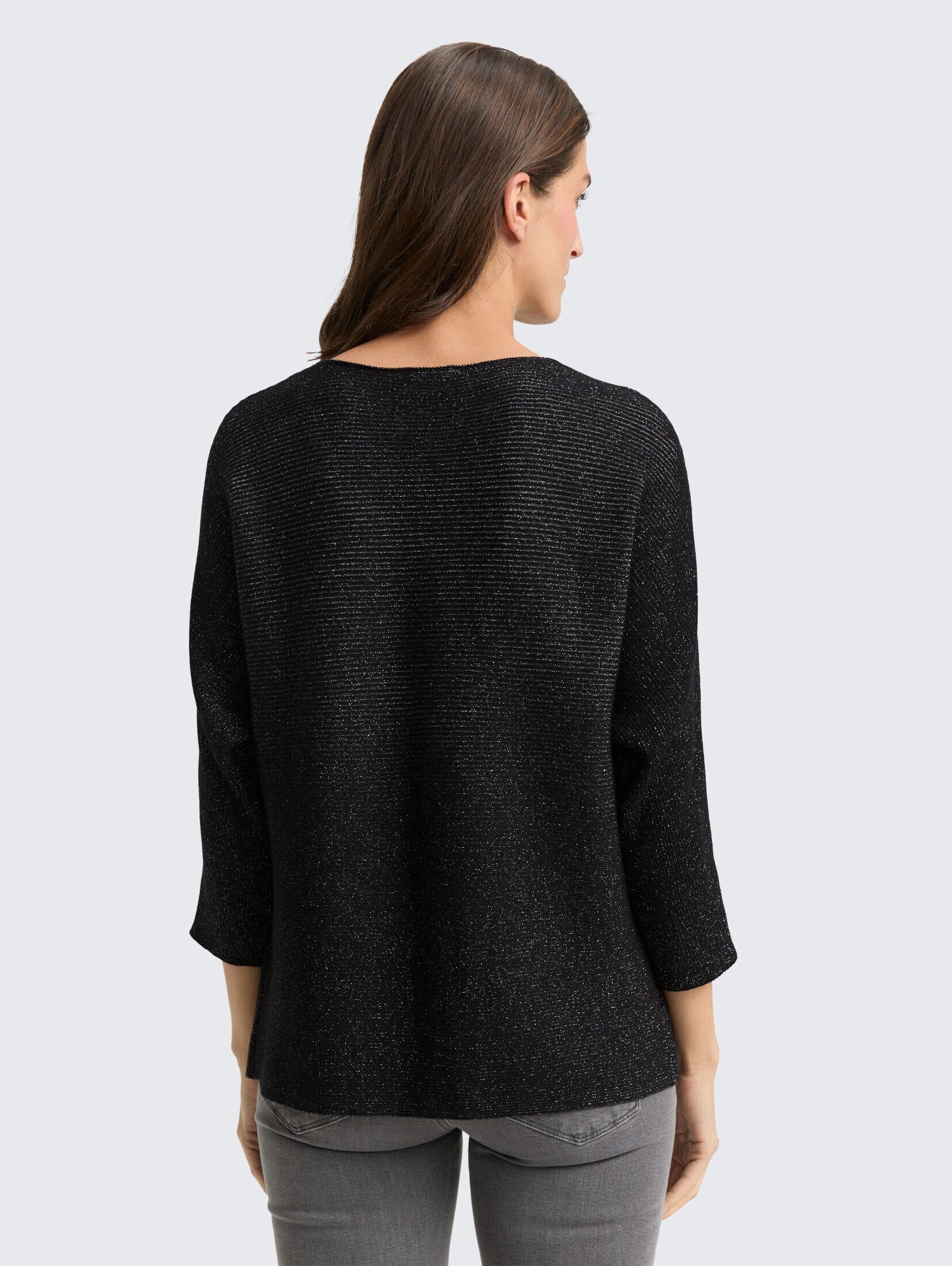 TOM TAILOR Strickpullover Pullover & Strickjacken Loose Fit Strickpullover mit Glitzer-Effekt