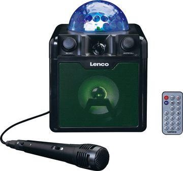 Lenco BTC-055BK - Karaoke Lautsprecher mit Bluetooth und Mikrofon 2.0 Party-Lautsprecher (Bluetooth, 8 W)