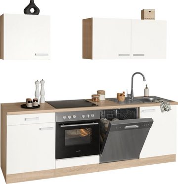 OPTIFIT Küchenzeile Leer Breite 240 cm, mit Hanseatic E-Geräten, inkl. Geschirrspüler