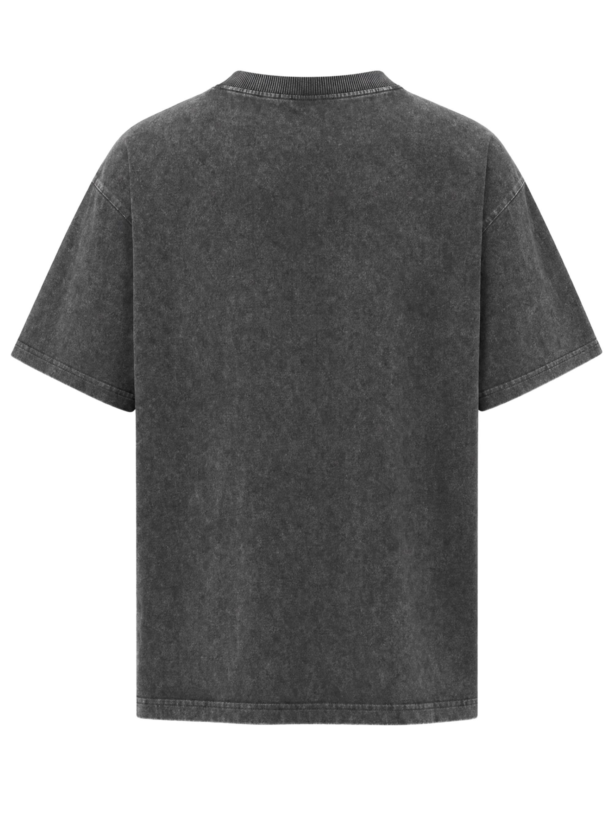 Neverless Oversize-Shirt Neverless® Herren Relaxed Fit T-Shirt Frontprint – Trachten Skull mit Print – Bild 3 von 3