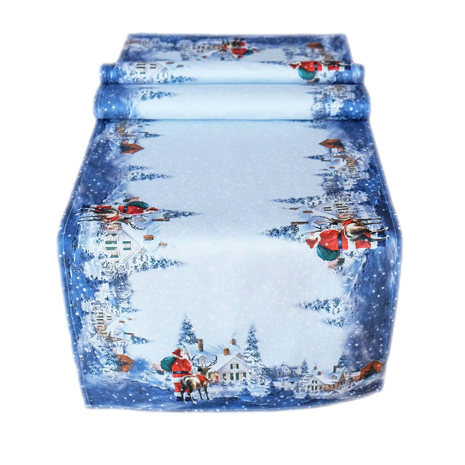 texpot Tischdecke Tischläufer Druckmotiv Weihnachtsmann Rentier günstig online kaufen