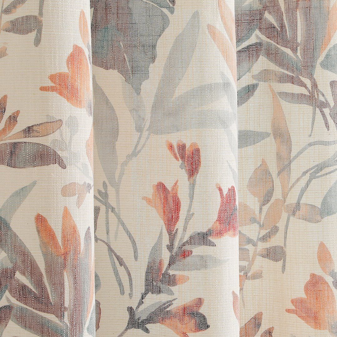 Restilo Gardine Gardine Ösen Vorhang Viskose Microfaser Blumen Muster (1 St günstig online kaufen