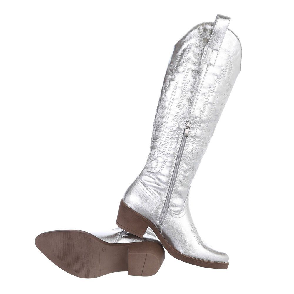 Ital-Design Damen Cowboyboots Western Westernstiefel Blockabsatz günstig online kaufen
