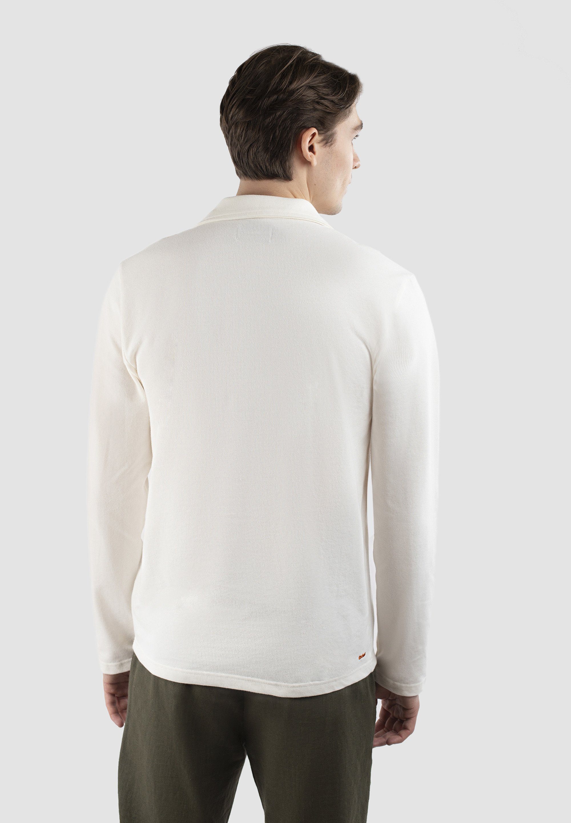 Ciszere Poloshirt collar. Nelson Polo shirt open off-white with