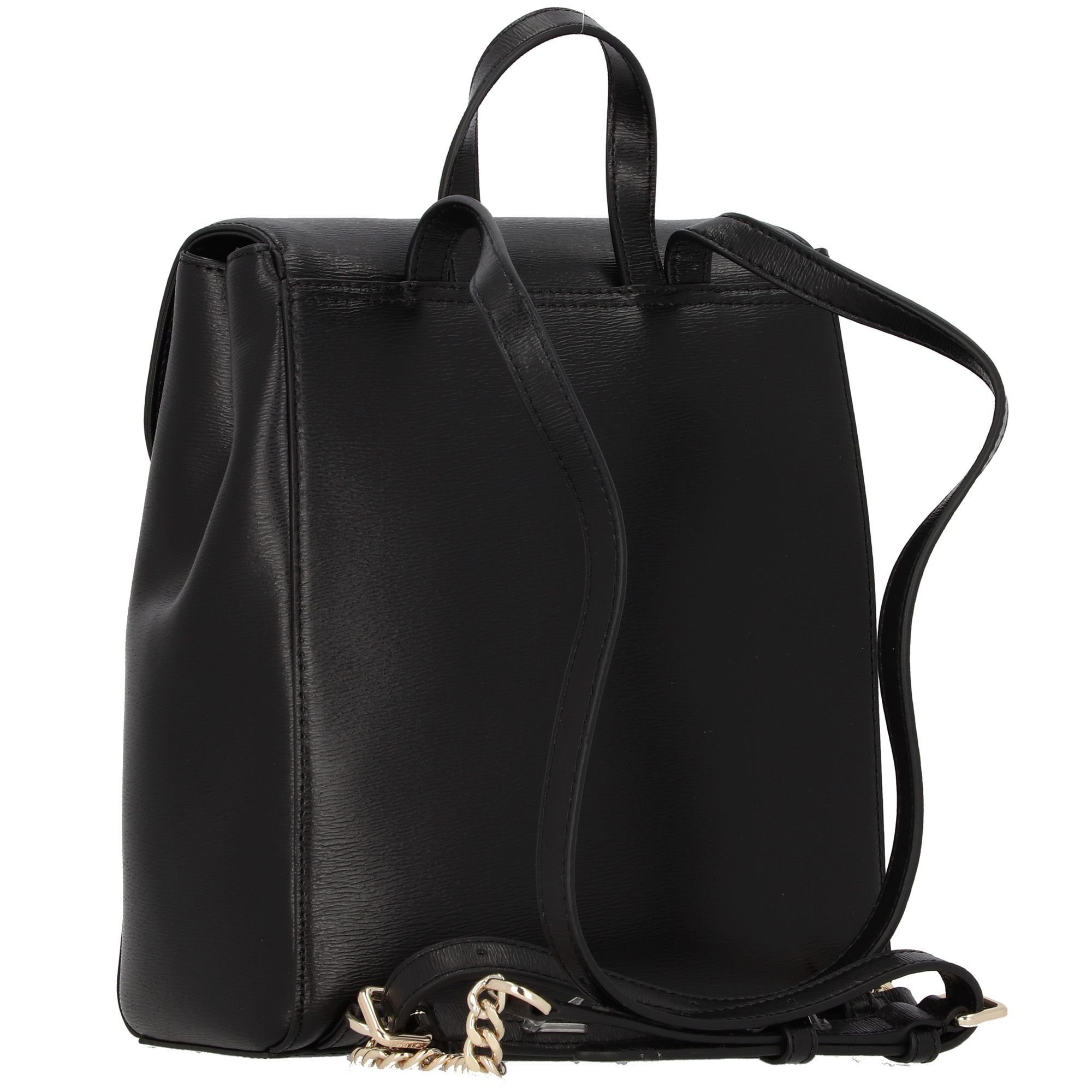 Black DKNY Bryant, Gold / Leder Cityrucksack