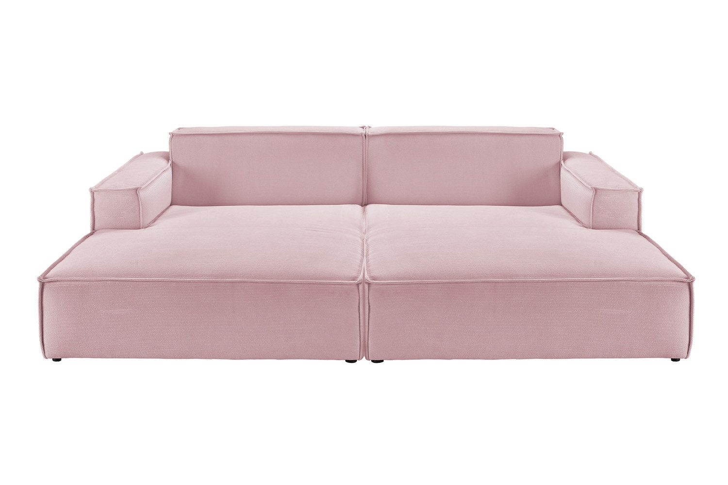 KAWOLA Big-Sofa SAMU, Couch Feincord verschiedene Farben 256x168 cm