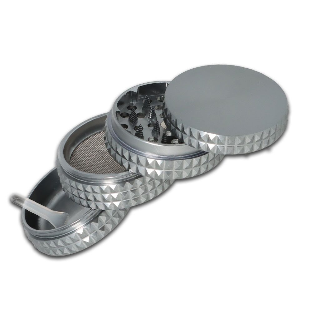 Coumo Kräutermühle Grinder Crusher Aluminium, Anthrazit, Gewürzmühle, ⌀ 5 cm