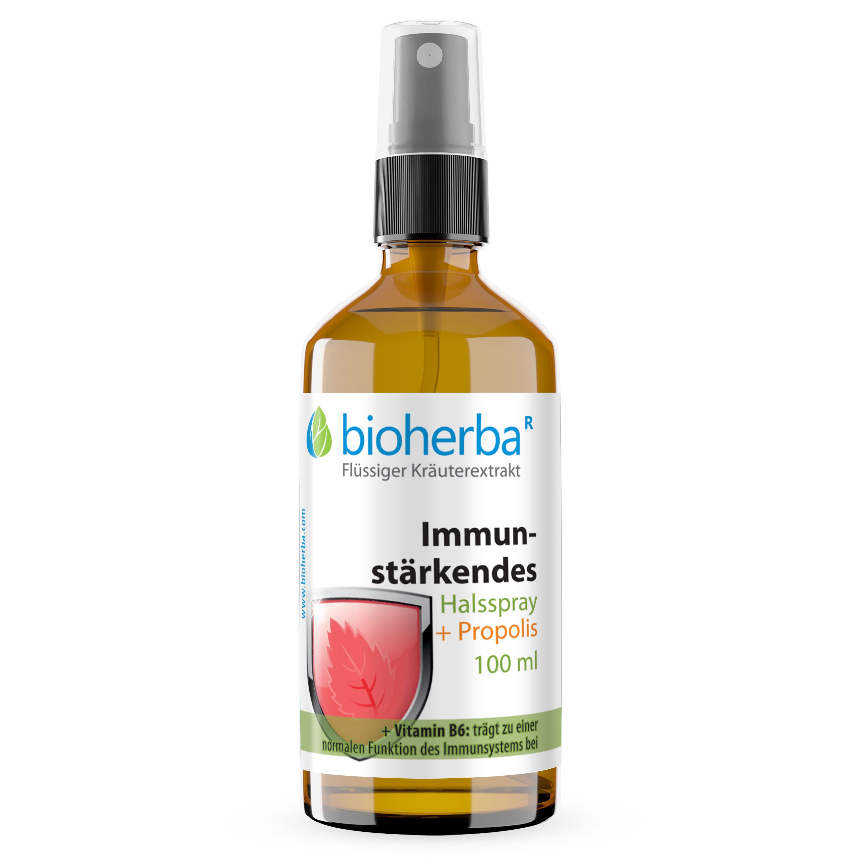 BIOHERBA R Bioherba Immunstärkendes Halsspray mit Propolis 100 ml Glasflasche, 1 er
