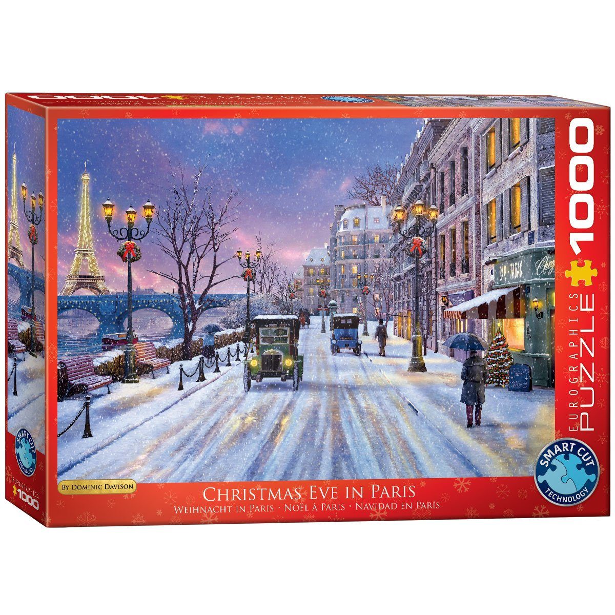 EUROGRAPHICS Puzzle Puzzleteile Paris Dominic von Weihnachtsabend in 1000 Davison