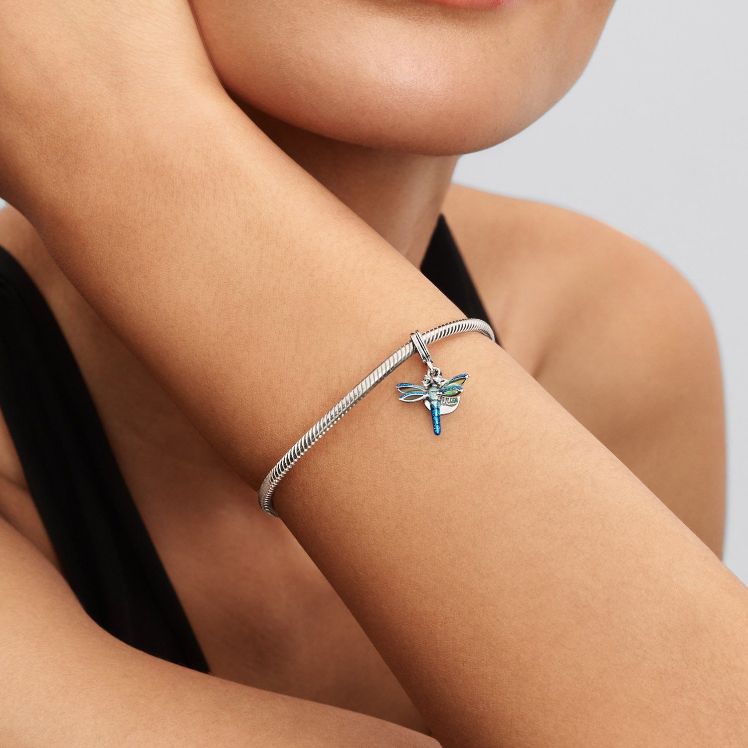 Pandora Kettenanhänger Charm-Silber Libelle