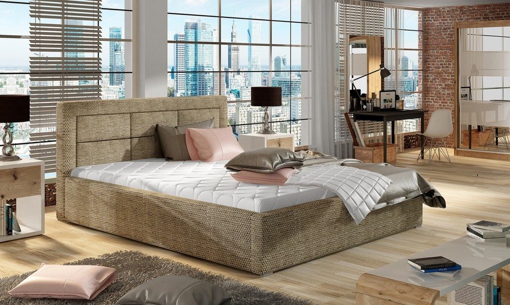 Xlmoebel Polsterbett Designer Bett für Schlafzimmer im Hotel-Luxus-Stil aus Textil (Polsterbett, Polsterbett Textil), Made in Europa