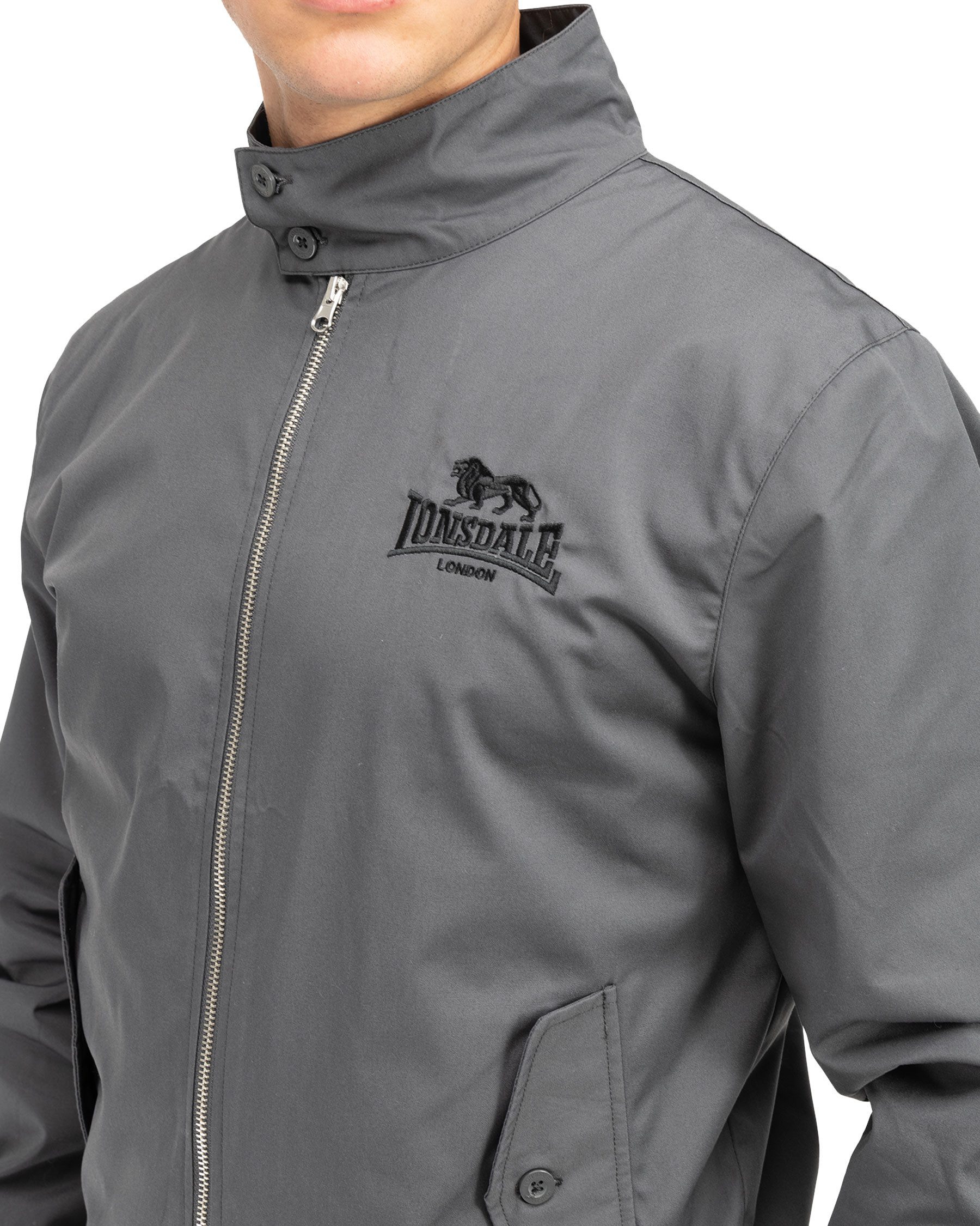 Lonsdale Blusenjacke Lonsdale Harrington Jacke Acton Klassischer Schnitt mit typischem Karofutter