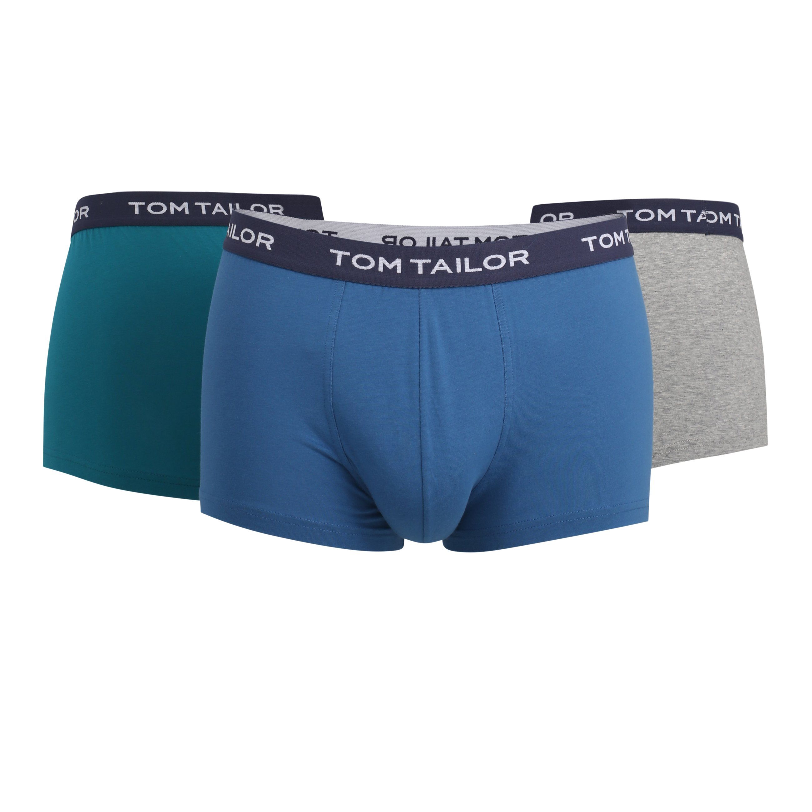 TOM TAILOR Retro Pants Herren Boxershorts (3-St) 3er Pack 328