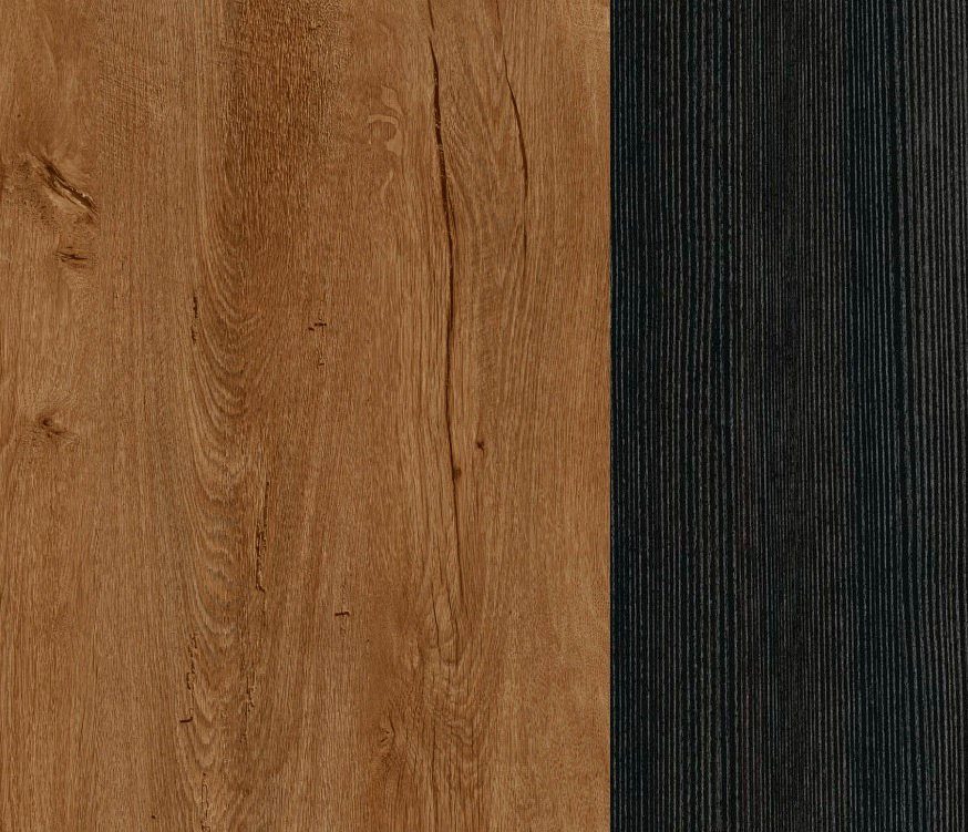 Home affaire Wohnwand Larona, Anbauwand, Set 4 Teilig, (Set, 4-St), bestehend aus 1 TV-Board, 1 Highboard, 1 Vitrine, 1 Wandregal