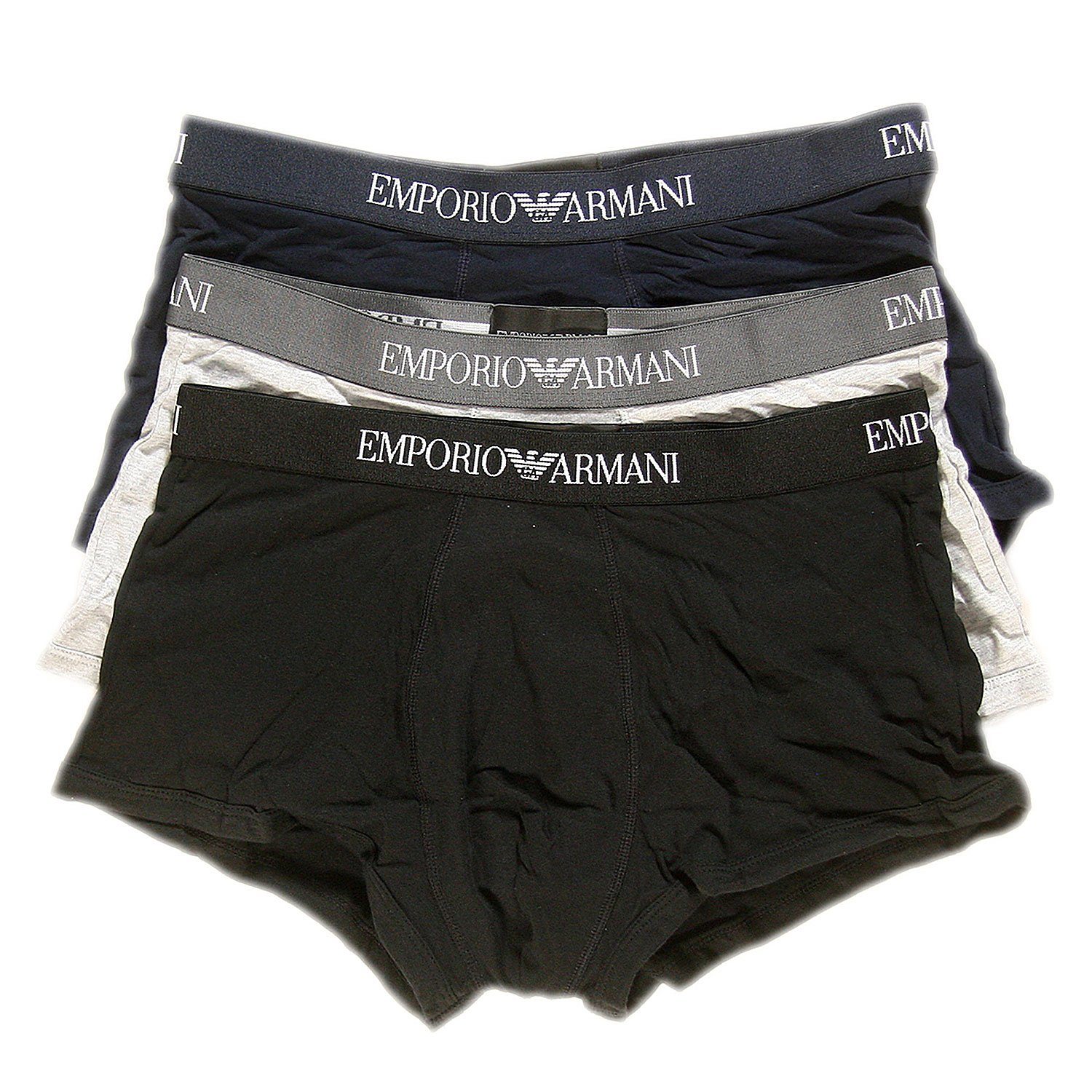 Emporio Armani Trunk CC722 Pure Cotton (Vorteilspack, 3-St., 3er-Pack, 6er-Pack) Herren Short Boxer Unterhose Pure Cotton kurzes Bein