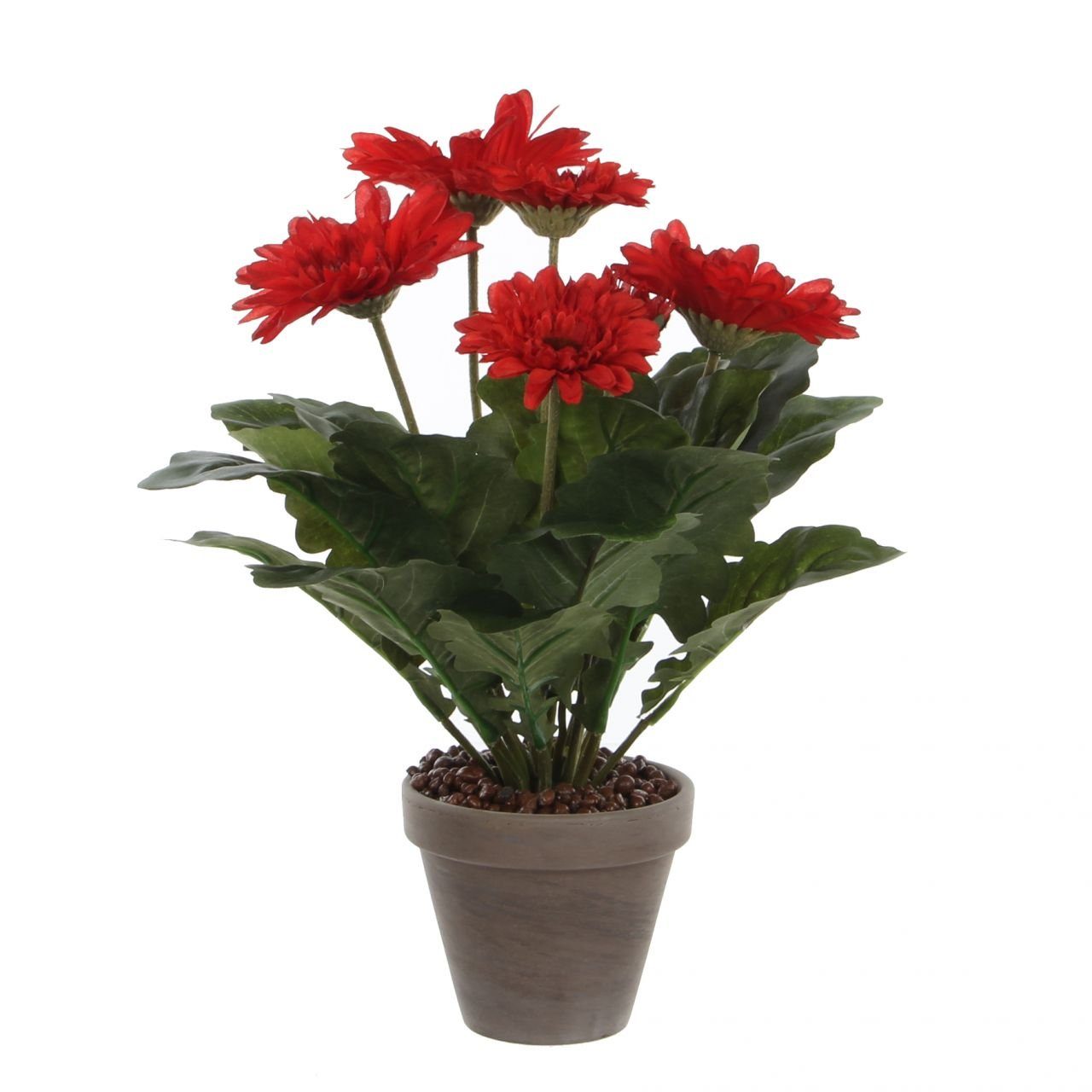 Kunstpflanze Mica rot, Decorations cm, 30 Topf x Kunstpflanze 35 im Gerbera Mica