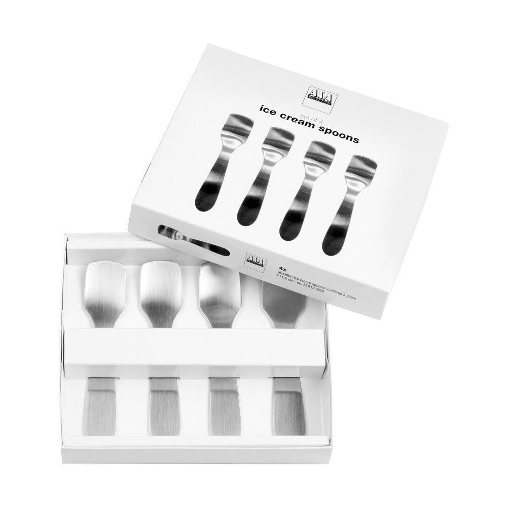 ASA SELECTION Eislöffel Joy Eislöffel 4er-Set Edelstahl matt