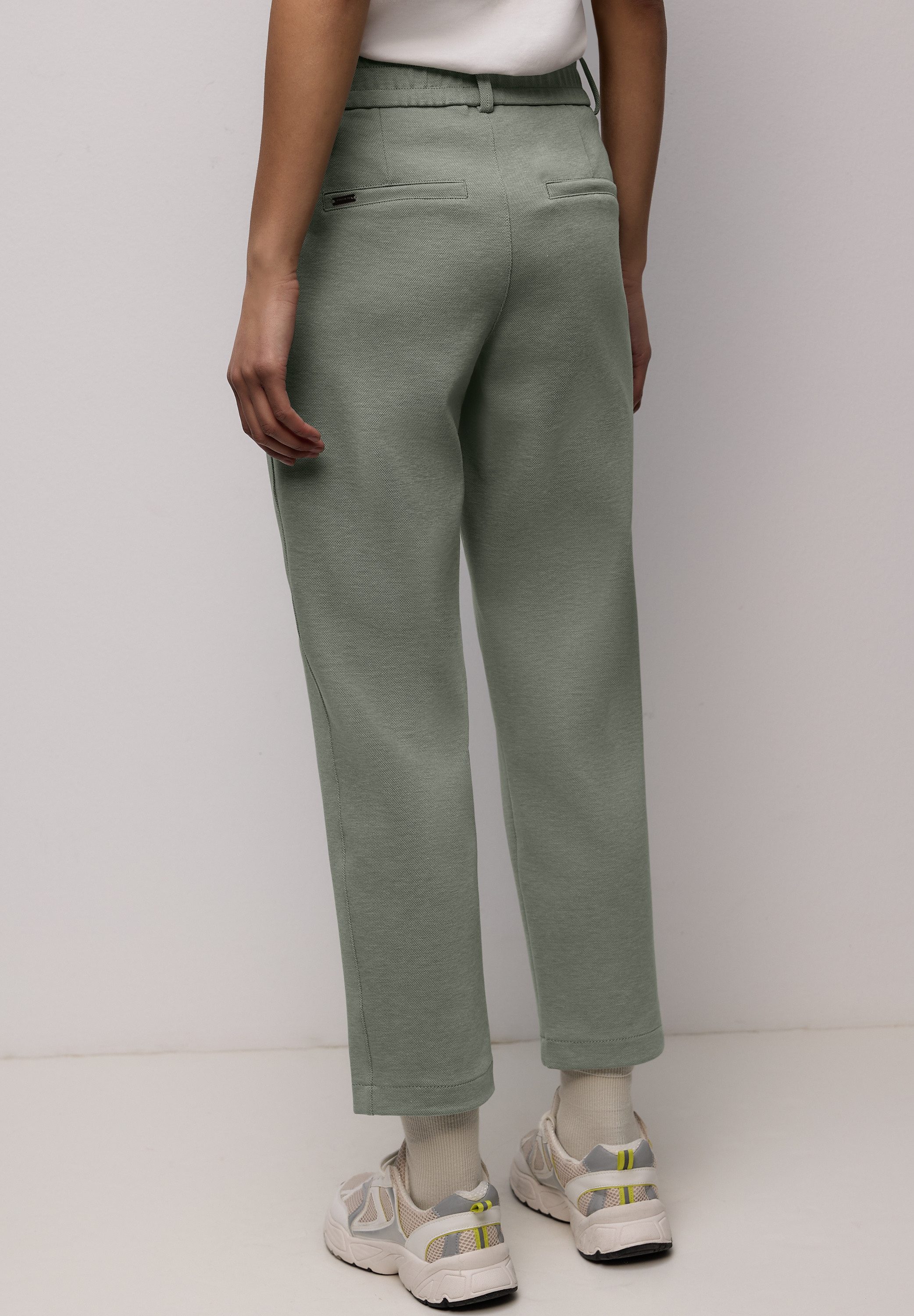 STREET ONE Stoffhose Style Bonny Piqué mit Tape-Detail günstig online kaufen