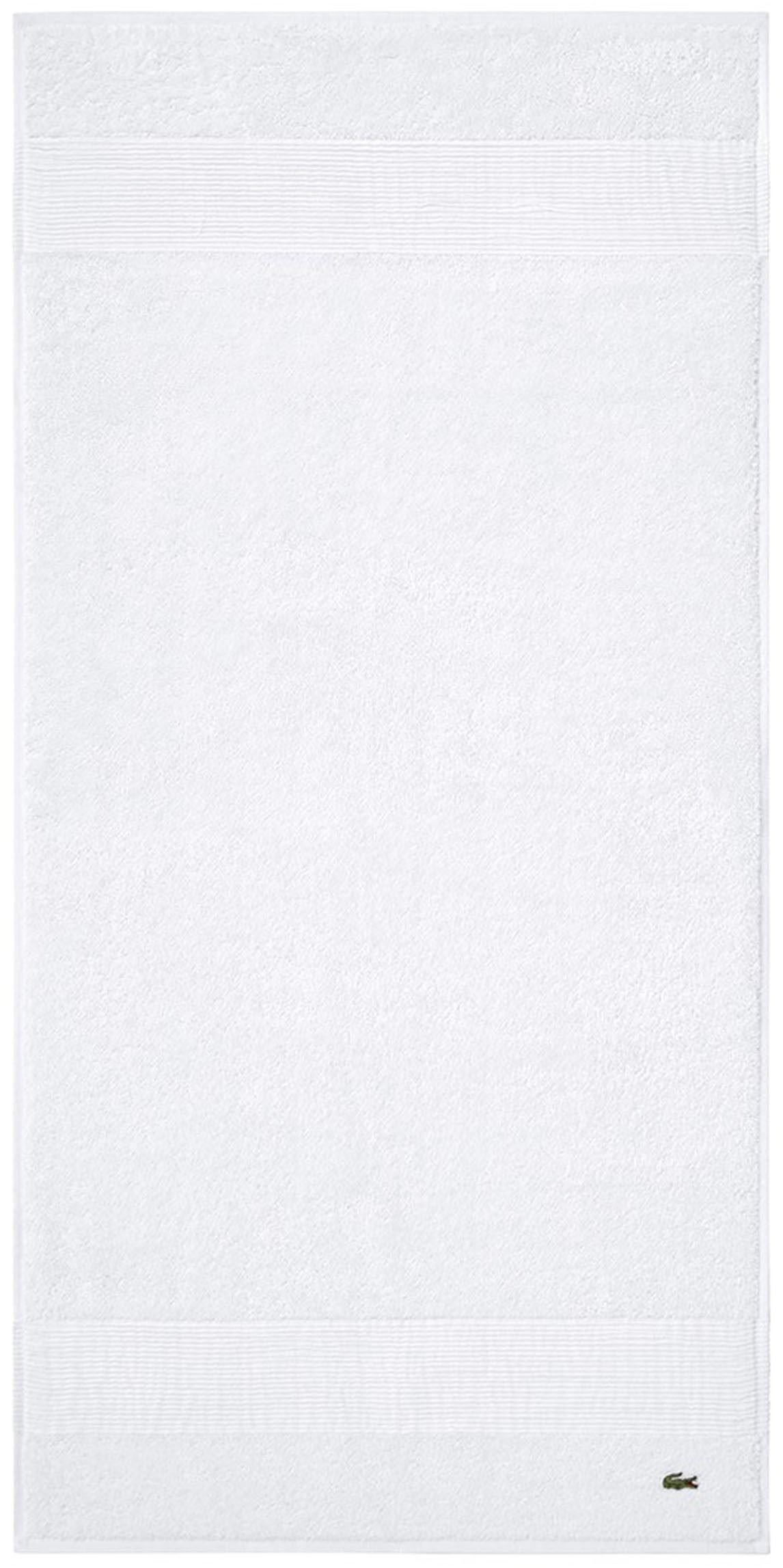 Lacoste Handtuch LLECROCO, Frottier (1-St), mit Label-Applikationen