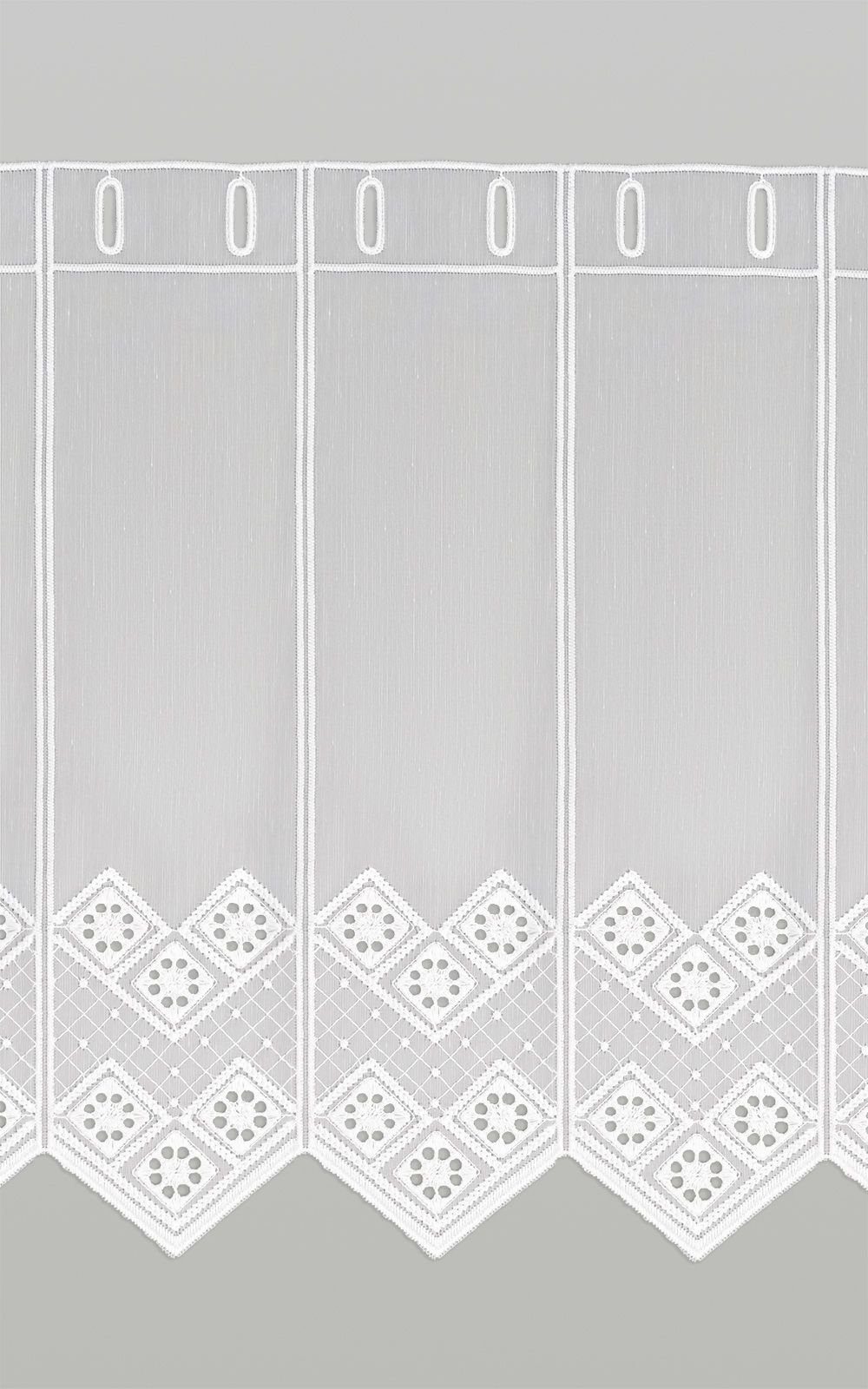 LYSEL® Scheibengardine Rautendesign (1 St), transparent, HxB 45x44cm