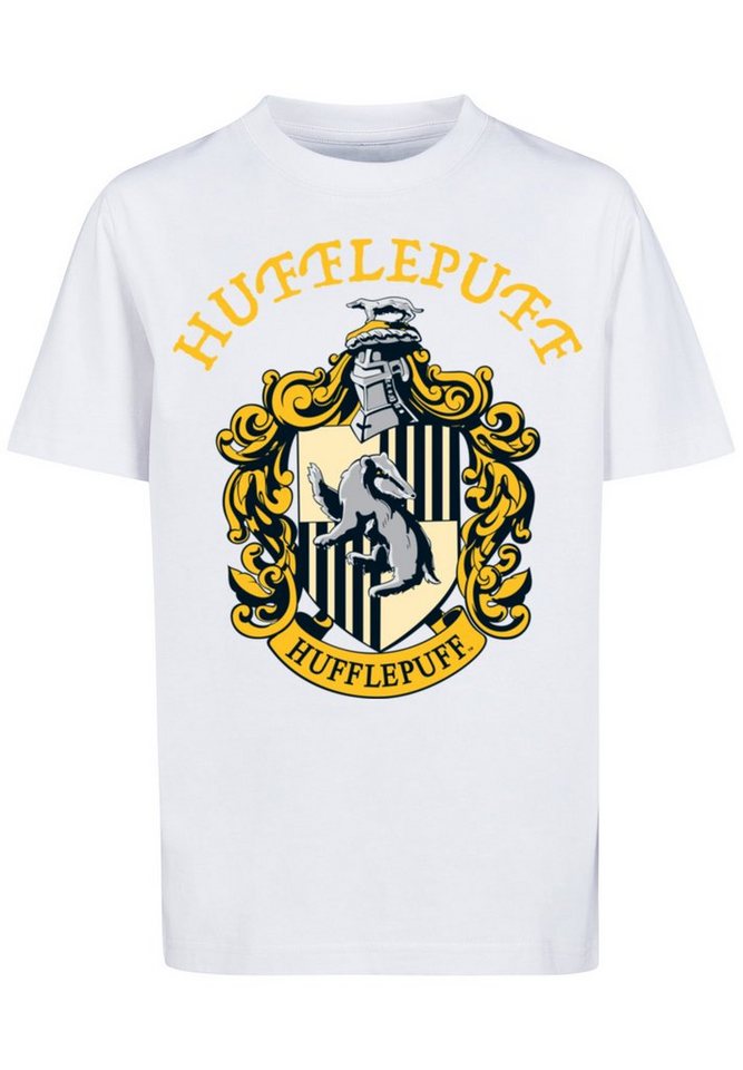 F4NT4STIC Kurzarmshirt Kinder Harry Potter Hufflepuff Crest with Kids Basic  Tee (1-tlg), Stylisches T-Shirt aus angenehmer Baumwollmischung