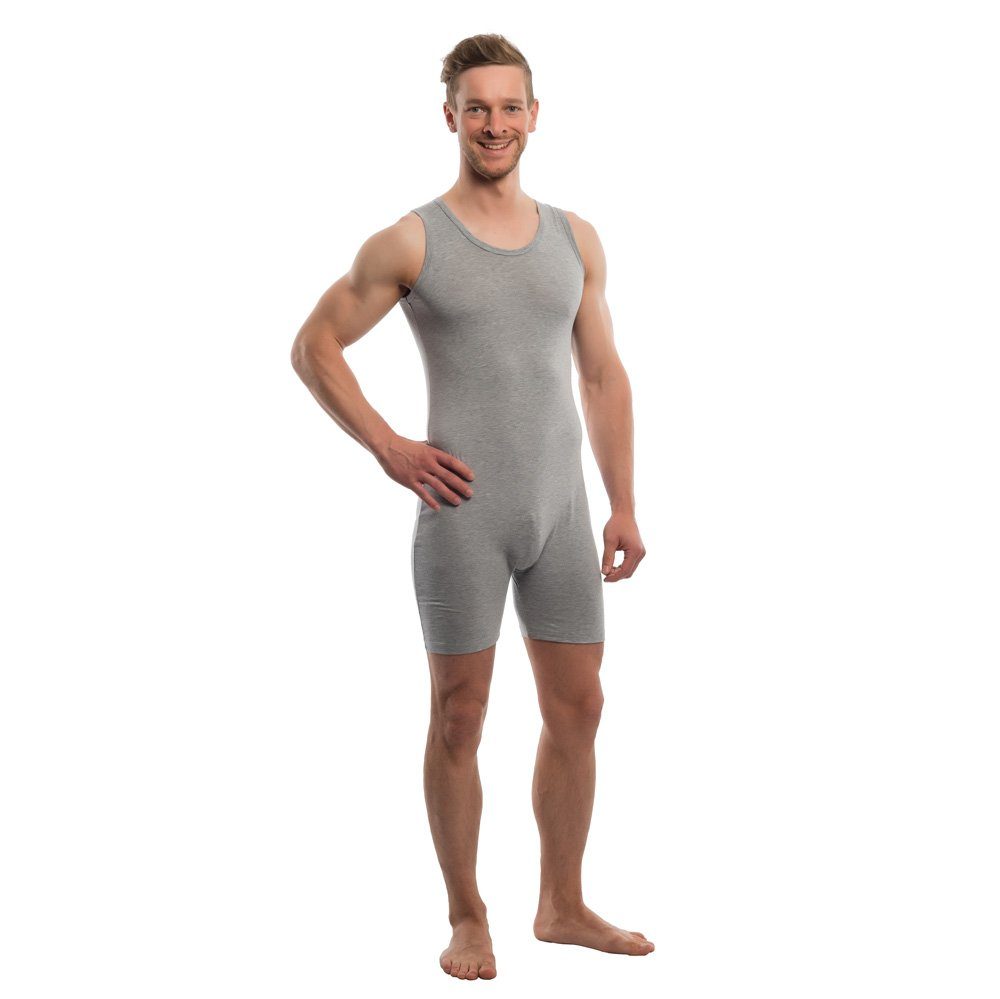 suprima Pflegebody Suprima Pflegebody Rückenreißverschluss grau