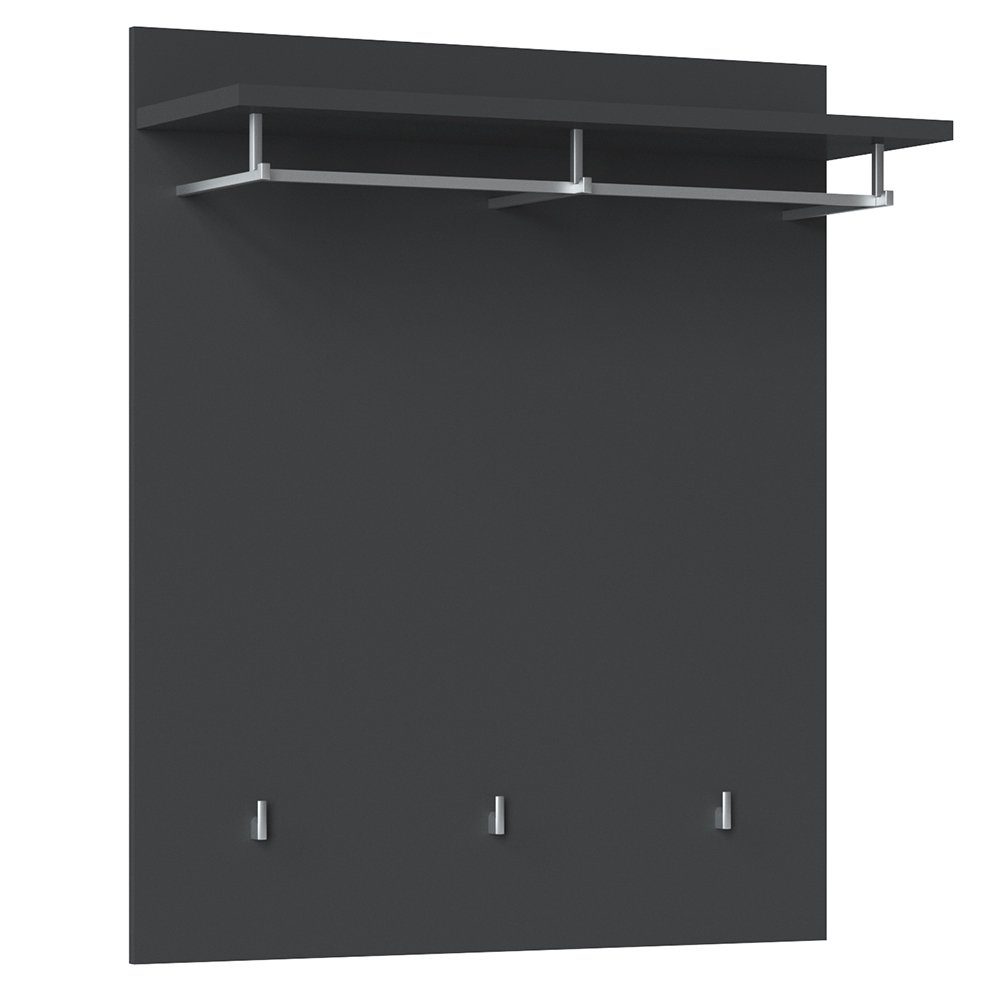 Lomadox Garderobenpaneel SUNBURY-129, Wandgarderobe anthrazit Kleiderstange günstig online kaufen