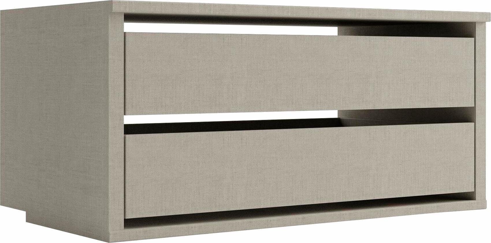 rauch Schubladeneinsatz Zubehör für Rauch-Drehtürenschränke ORANGE, Breite 98 cm, Tiefe 50 cm, 2 Schubladen mit Selbsteinzug und Dämpfung