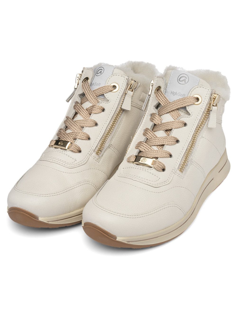 Ara OSAKA Schnürboots Herbstboots, mit beidseitigen Reißverschlüssen, H-Weite (sehr weit)