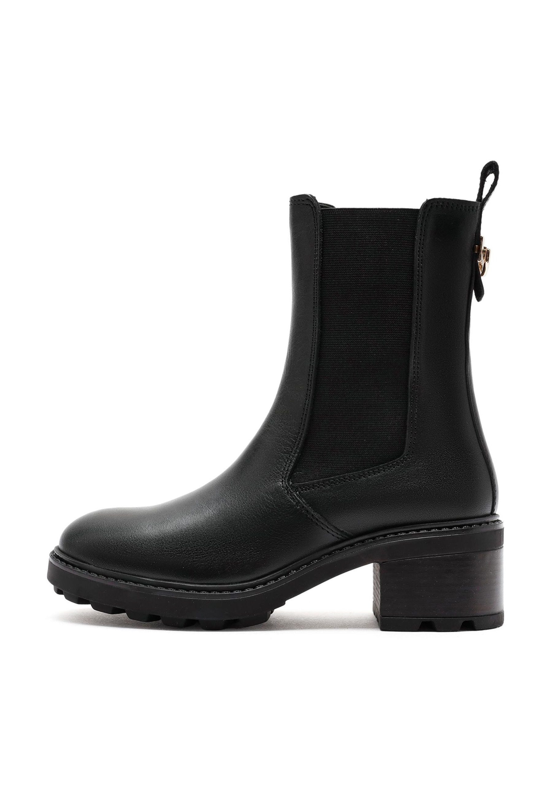 Chelsea Stiefeletten aus Leder mit Absatz Chelseaboots