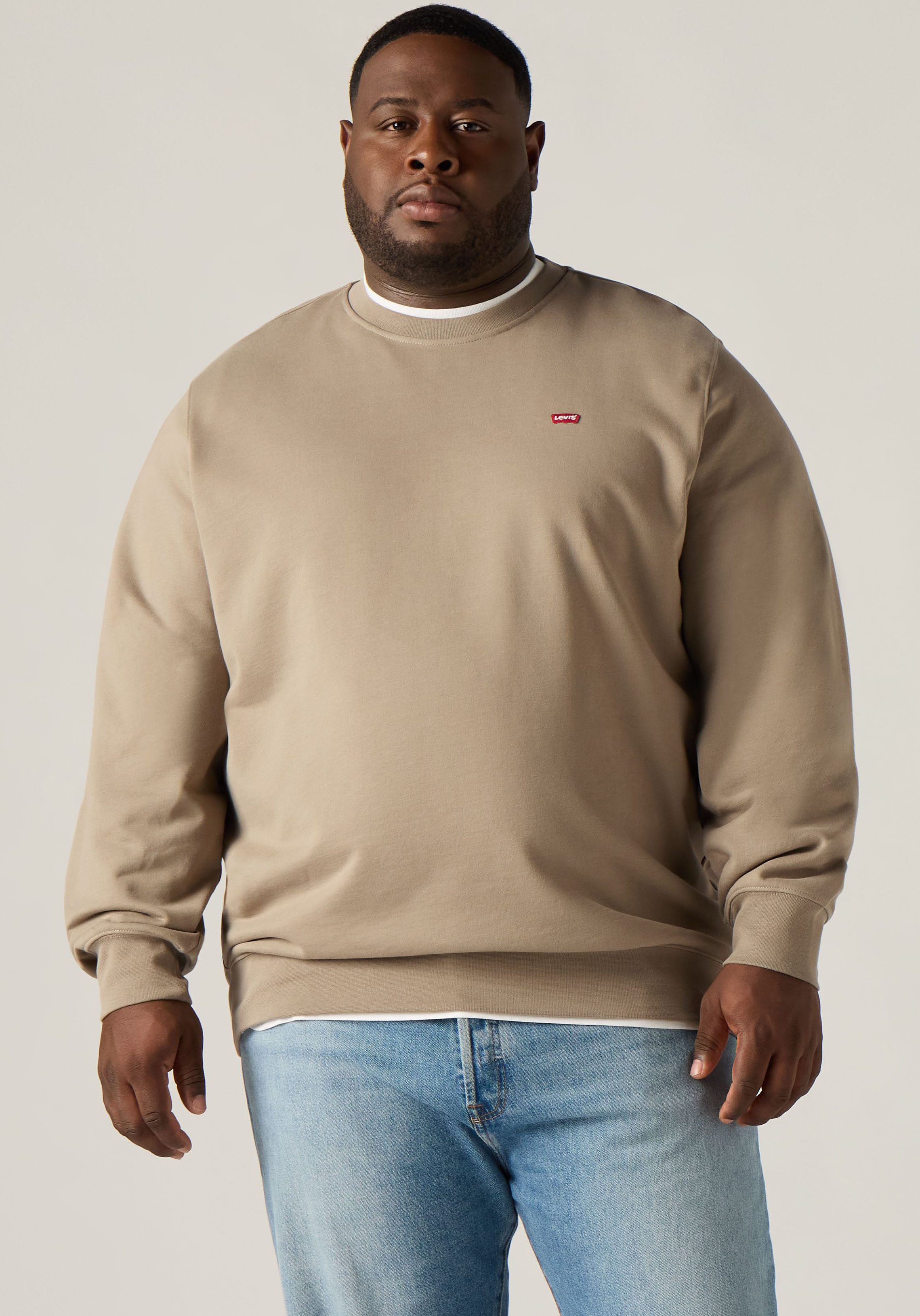 Levi's® Plus Sweatshirt BIG ORIGINAL HM CREW mit Batwing-Logobadge
