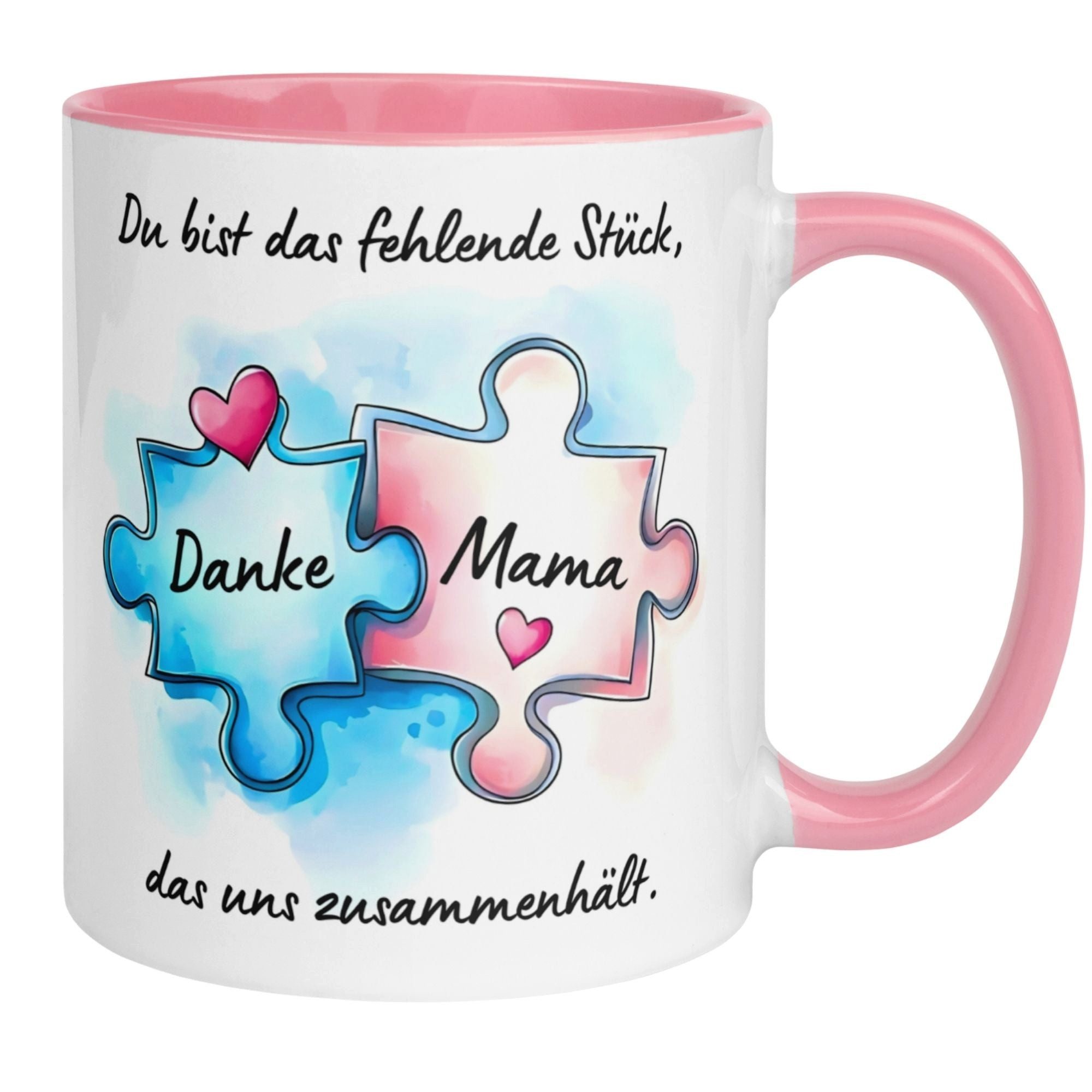 Momentals Tasse Mama – Du hältst uns zusammen – Beste Mama Geschenk Becher Geburtstag, Beidseitiger Druck · Links- & Rechtshänder · Spülmaschinenfest