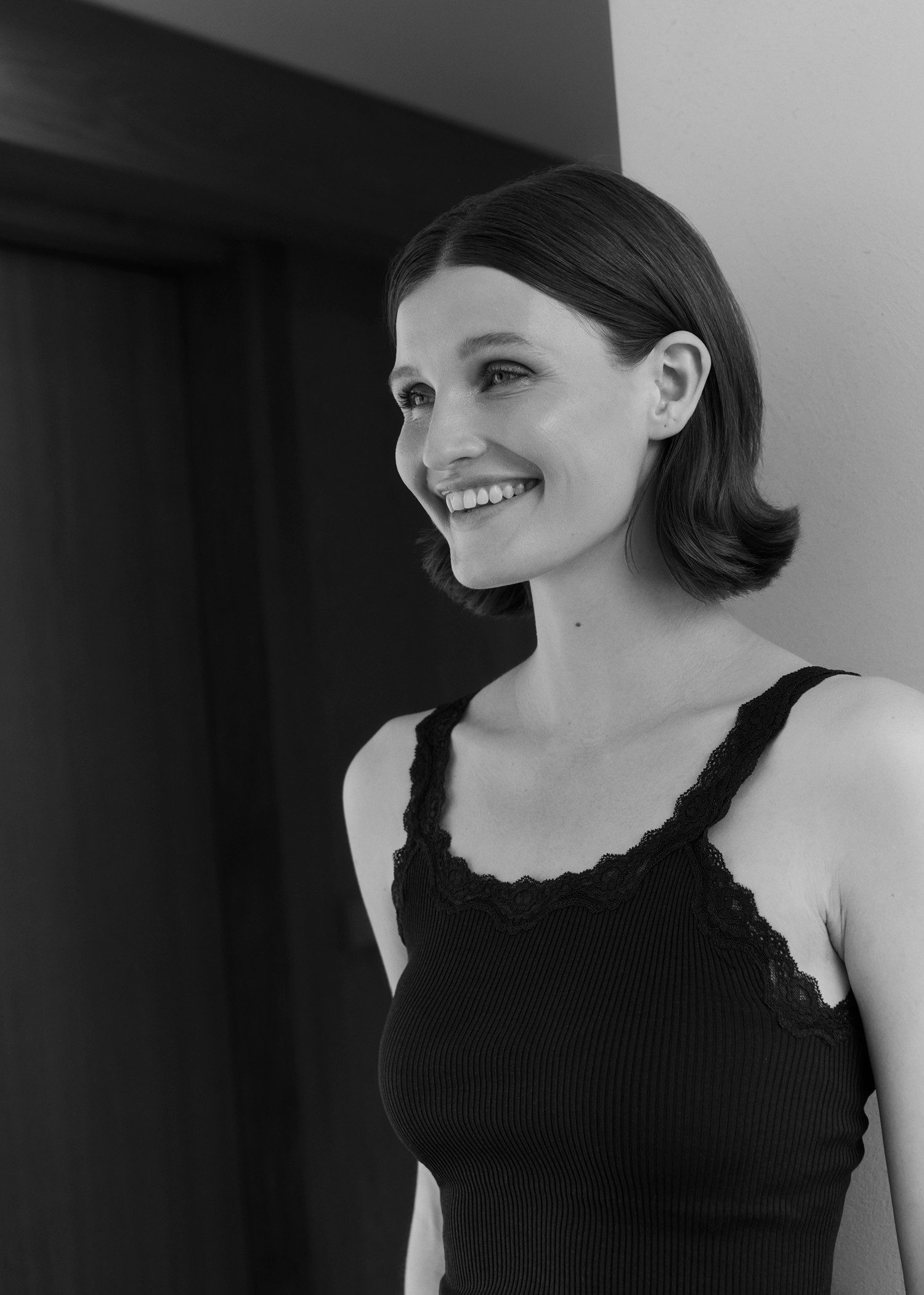 rosemunde Spitzentop Babette Silk Top mit Seide umgedrehter Vintage-Spitzenbesatz, feminin, bequem, Seidenmix