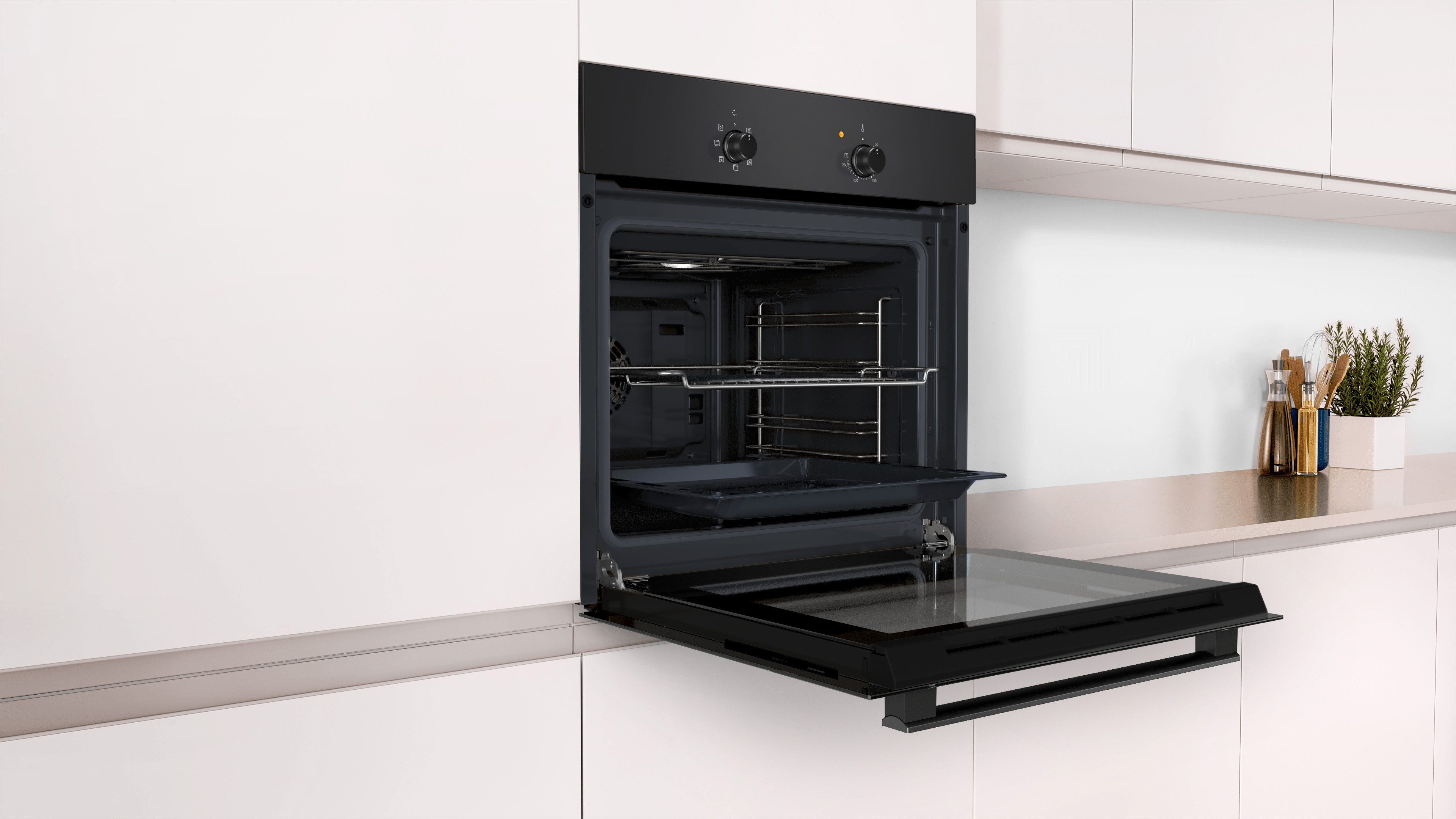 Constructa Backofen CF1M00060, mit Teleskopauszug nachrüstbar