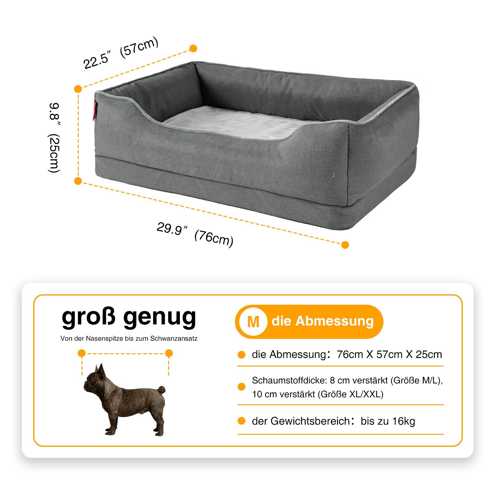 Zedelmaier Hundebett für mittelgroße und große Hunde Hundesofa Hundekissen günstig online kaufen