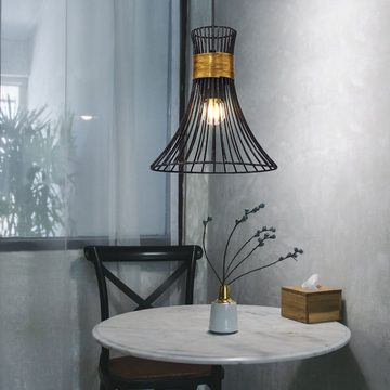 etc-shop LED Pendelleuchte, Leuchtmittel inklusive, Warmweiß, Decken Pendel Leuchte Filament Retro Design Wohn Ess Zimmer