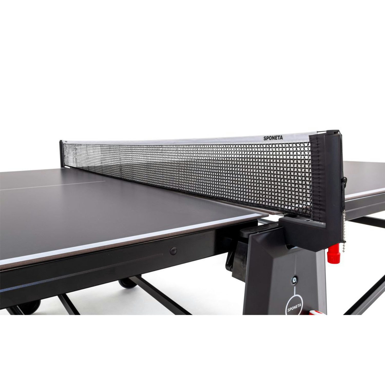 Sponeta Tischtennisplatte Design Line (SDL Black NEO Outdoor), inkl. Netzgarnitur, 274 x 152,5 x 76 cm