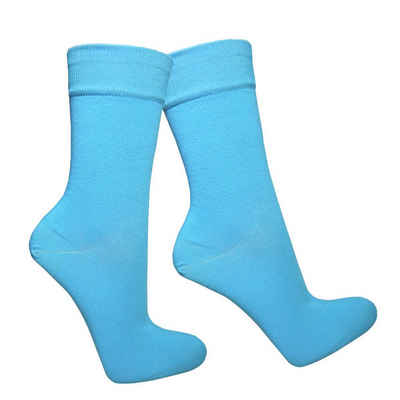 bentini Businesssocken Hellblaue Socken, 2Paar (2-Paar)